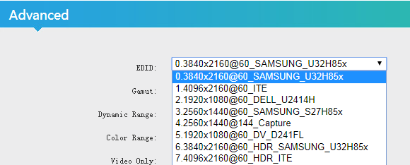 Oupree  HDR 4K60  Video  Encoder System Settings