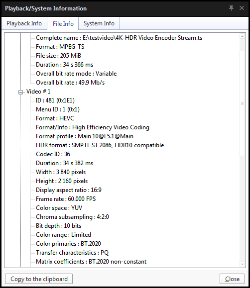 Oupree 4K HDR Encoder play back video codec