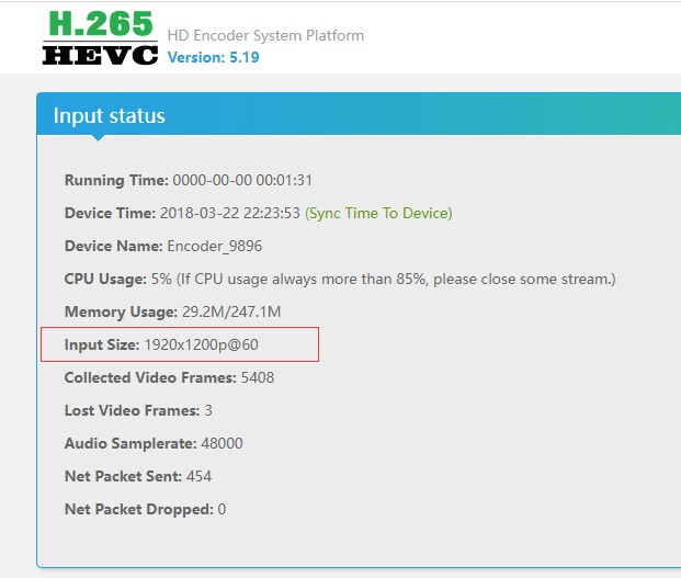 1920x1200 input hdmi encoder