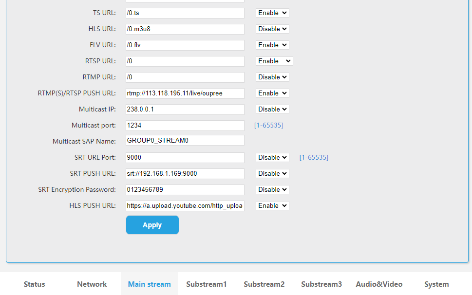 How to stream h265 encoded video to YouTube using HLS? - AVoIP - AV ...