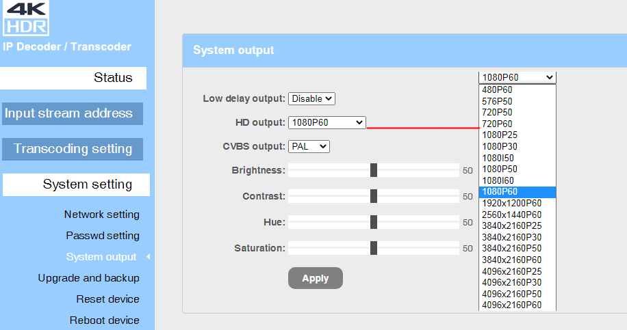 Oupree OPR-D4KP Decoder & Transcoder